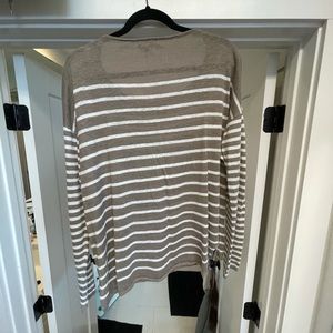 Light brown and cream color sweater